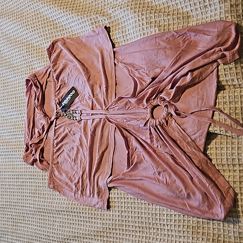 Zeagoo Coul Neck Halter Top Sz. XL NWT - Picture 4 of 6